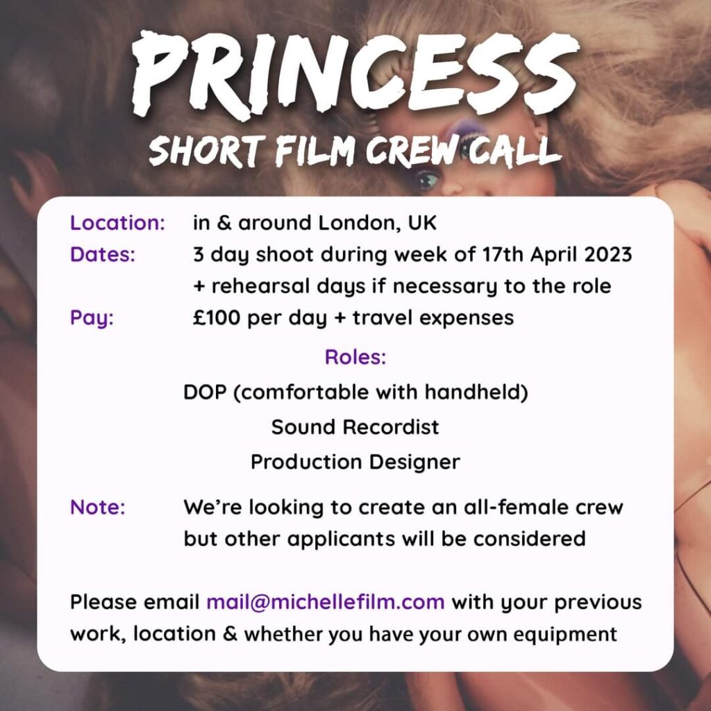 short-film-crew-call-location-in-around-london-uk-dates-3-day-shoot